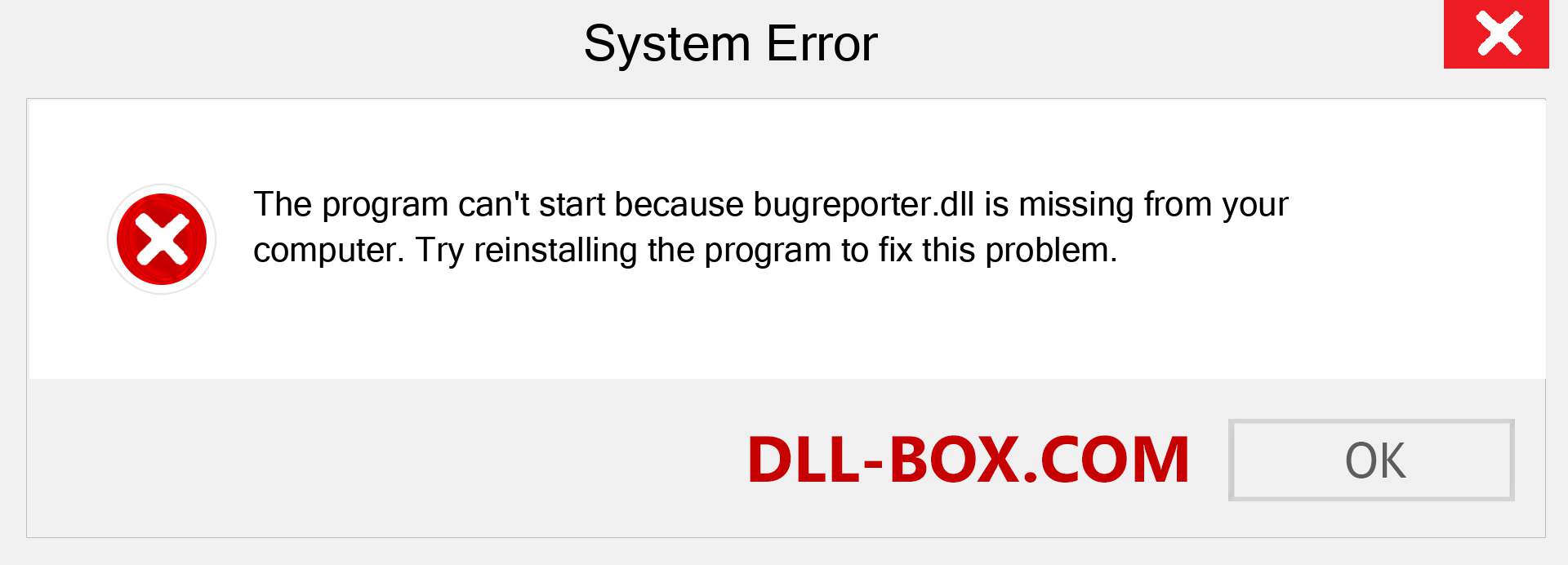  bugreporter.dll file is missing?. Download for Windows 7, 8, 10 - Fix  bugreporter dll Missing Error on Windows, photos, images